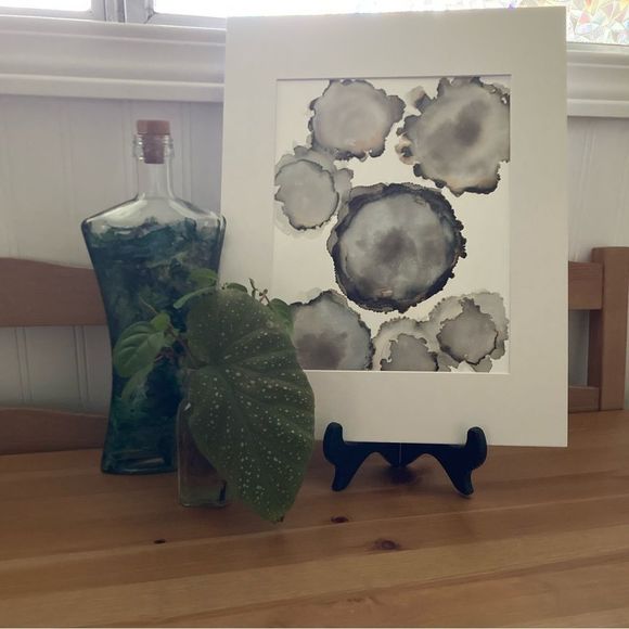 New Original Signed Artwork Alcohol Ink on Paper - Picture 4 of 6